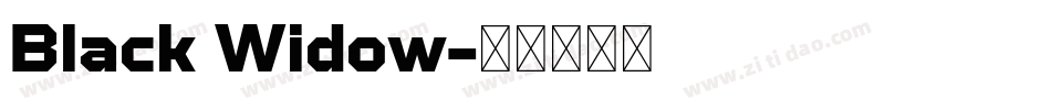 Black Widow字体转换